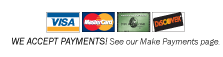 We accept Visa, Mastercard, American Express and Discover credit cards. Make your payment online with Lipstick Bail Bonds!